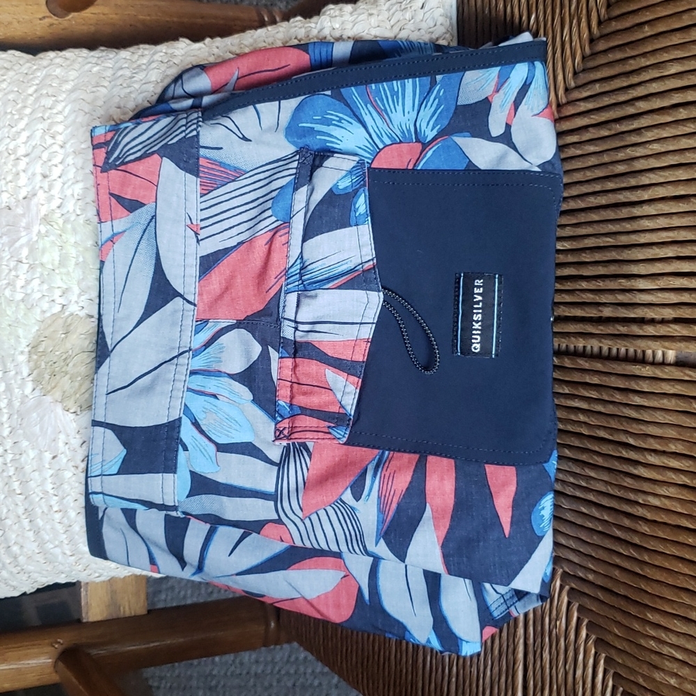 Quicksilver high line board shorts, size 34